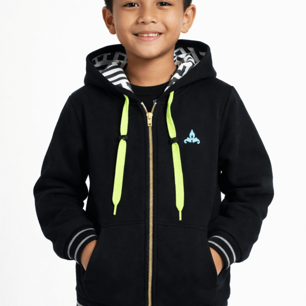Kids Eco-Hand Bamboo Zip Hoodie