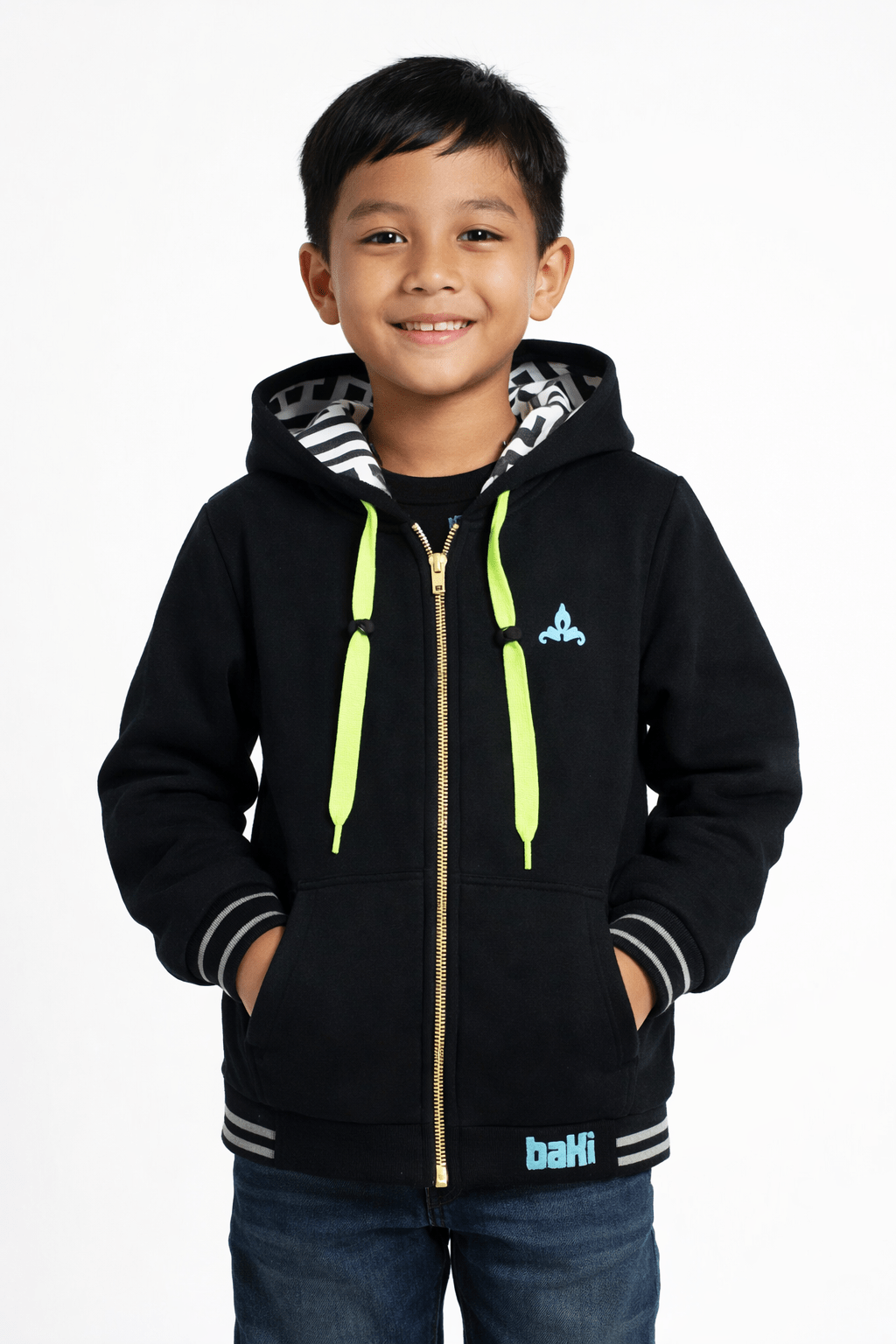 Kids Eco-Hand Bamboo Zip Hoodie