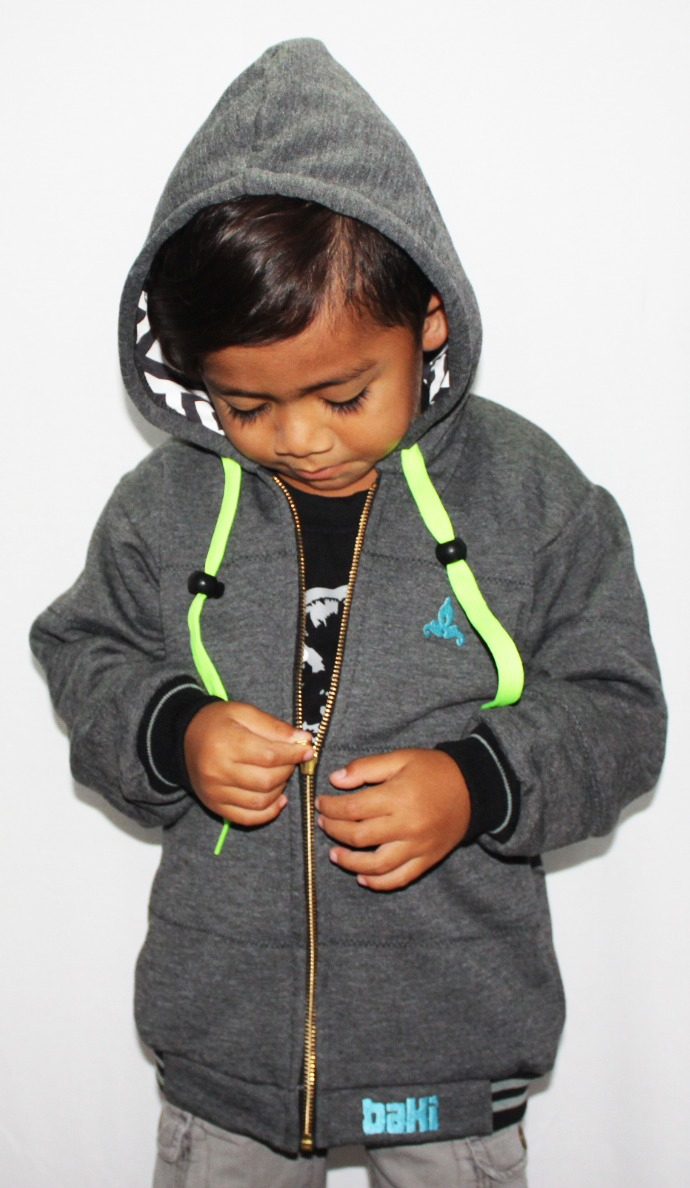 Kids Eco-Hand Bamboo Zip Hoodie - Image 2