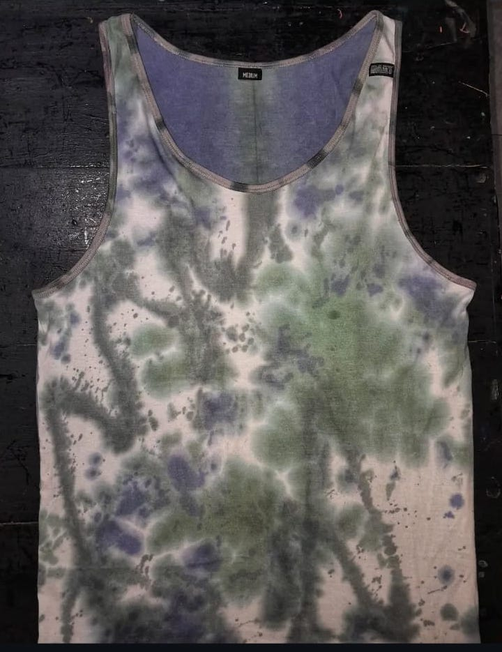 Mens Hand Dyed Bamboo Tank Tops - Image 2