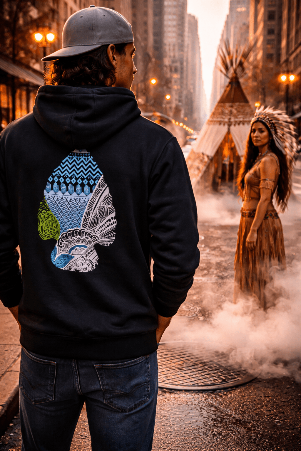 Arrowhead Bamboo Double lined Zip Hoodie (and crewneck) - Image 2