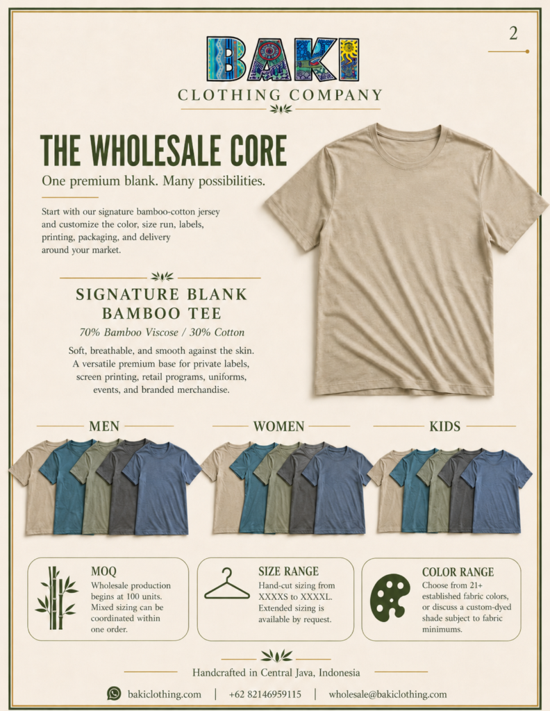 Ordering Bamboo T-shirts has never been easier.